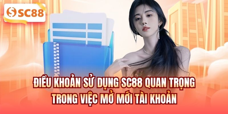 Điều khoản sử dụng SC88 quan trọng trong việc mở mới tài khoản