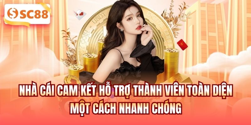 Nhà cái cam kết hỗ trợ thành viên toàn diện một cách nhanh chóng